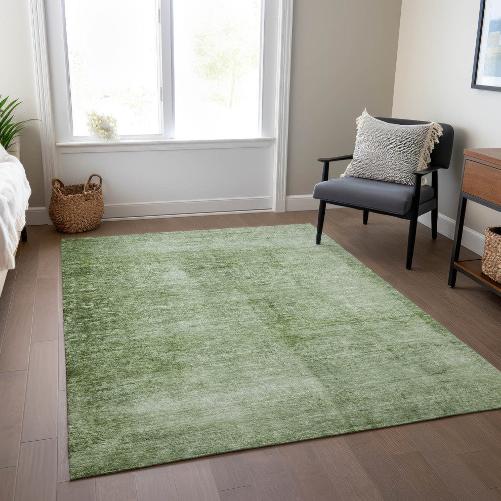 Machine Washable Indoor/Outdoor Chantille ACN1884 Aloe 8' x 10' Rug