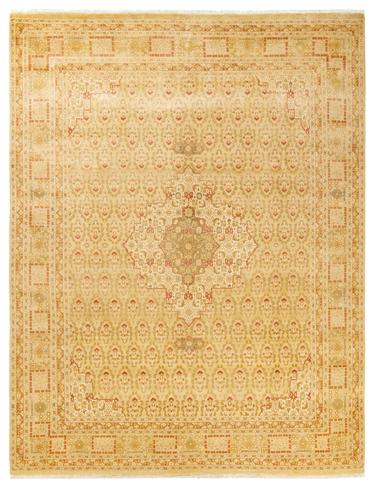 Noah, One-of-a-Kind Hand-Knotted Area Rug, Ivory, 8' 1"x10' 5"