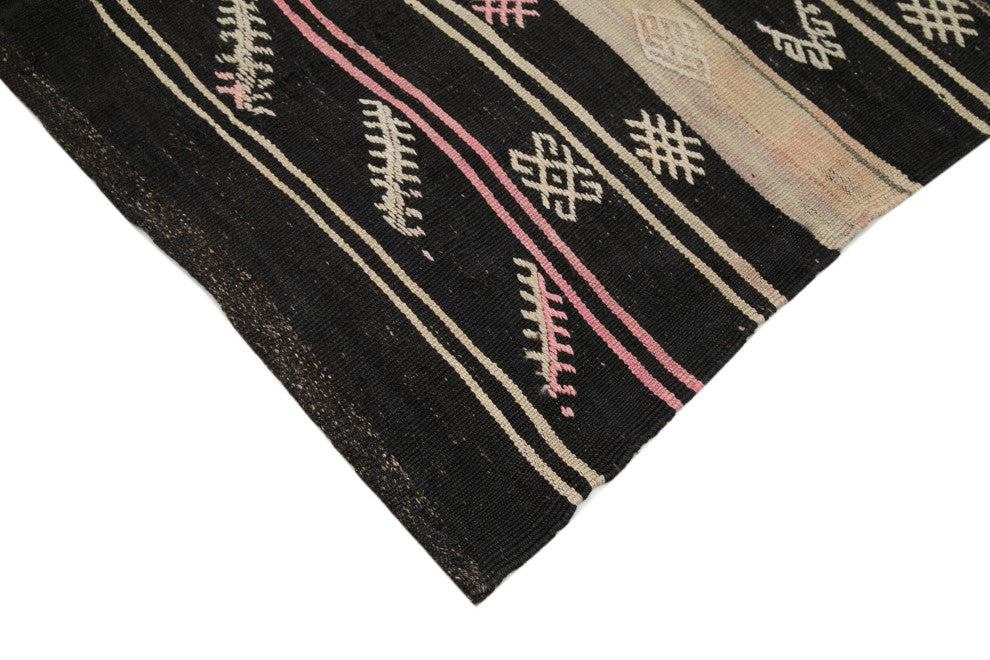 Rug N Carpet - Handmade Oriental 6' 4'' x 10' 9'' Vintage Goat Hair Kilim Rug