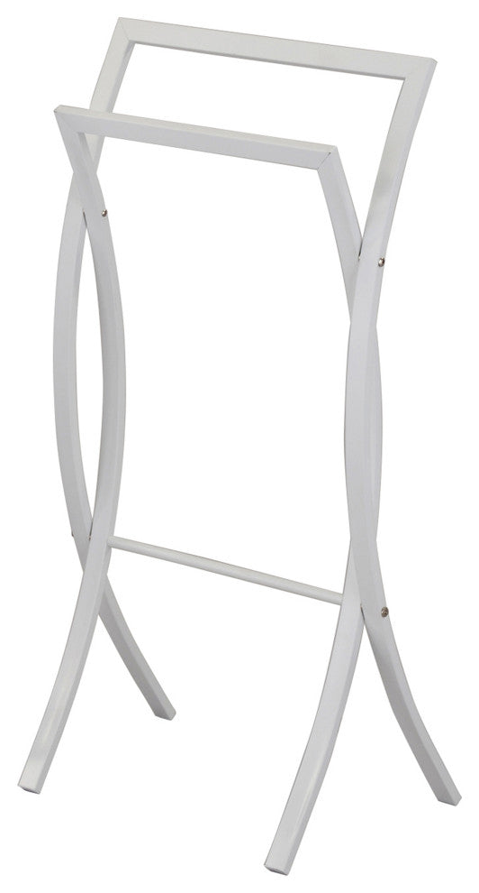 Rusbac Metal Towel Stand (White)