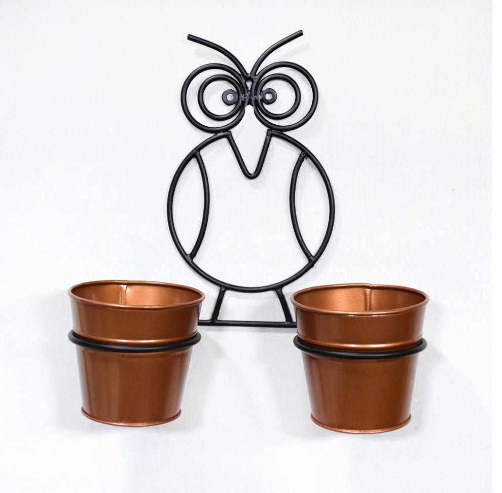 Handmade 100% Iron Round Modern Planters Pot, Copper