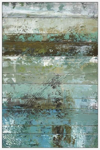 "Beachwood I" Floater Framed Painting Print on Canvas, 40"x60"