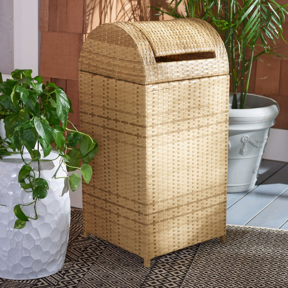 Safavieh Outdoor Serapis Trash Bn Natural