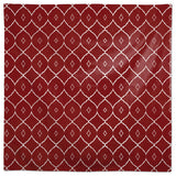 Cool Geo Pattern Red 58x58 Tablecloth