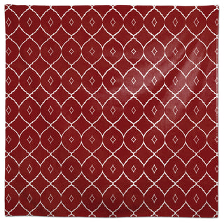 Cool Geo Pattern Red 58x58 Tablecloth