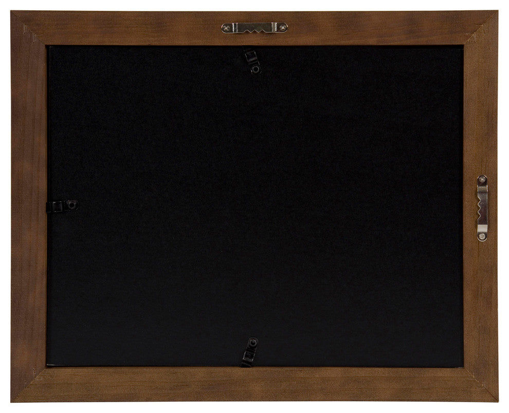 Kieva Solid Wood Picture Frame Set, Black 4x6, Brown, 8.5x11