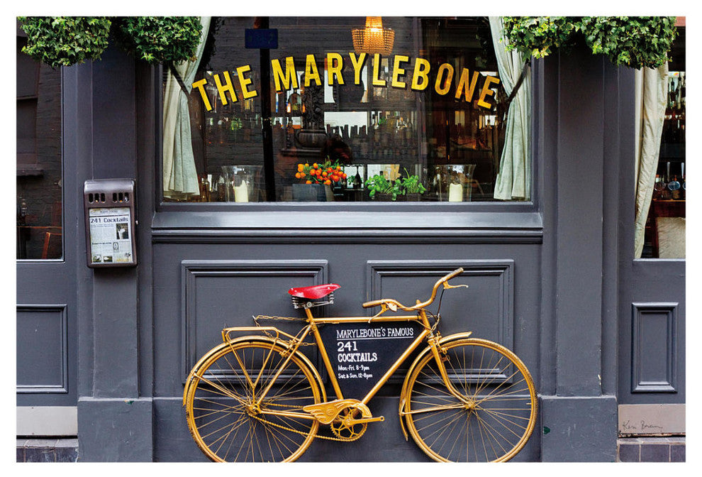 "Marylebone Bike" Digital Paper Print by Keri Bevan, 32"x22"