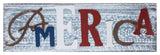 Wood and Metal America Wall Decor