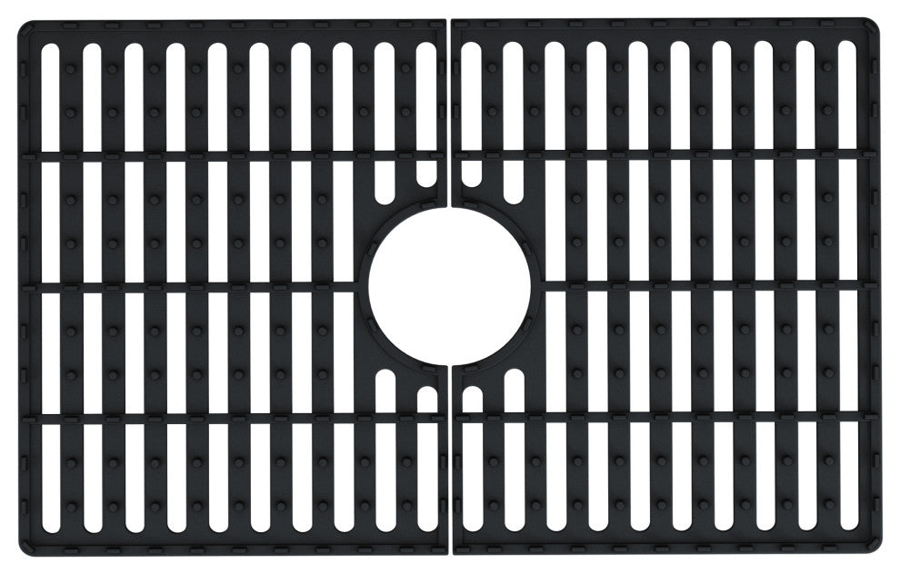 VIGO Silicone Protective Bottom Grid for Single Bowl Kitchen Sink, Matte Black, 24" L X 15" W