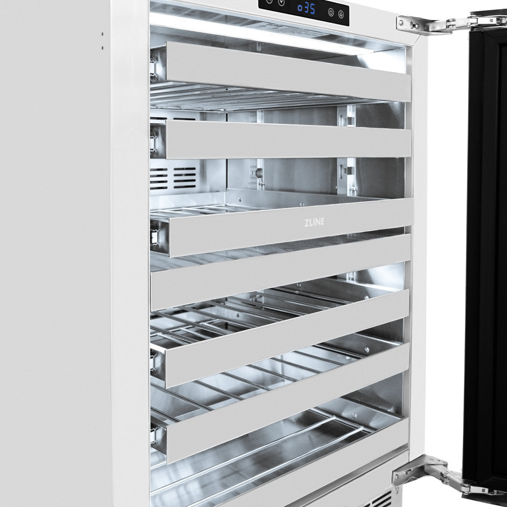ZLINE 24" Dual-Zone Wine Cooler With Panel-Ready Door