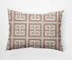 14x20" Greek Key Patterned Nautical Decorative Indoor Pillow, Mauve