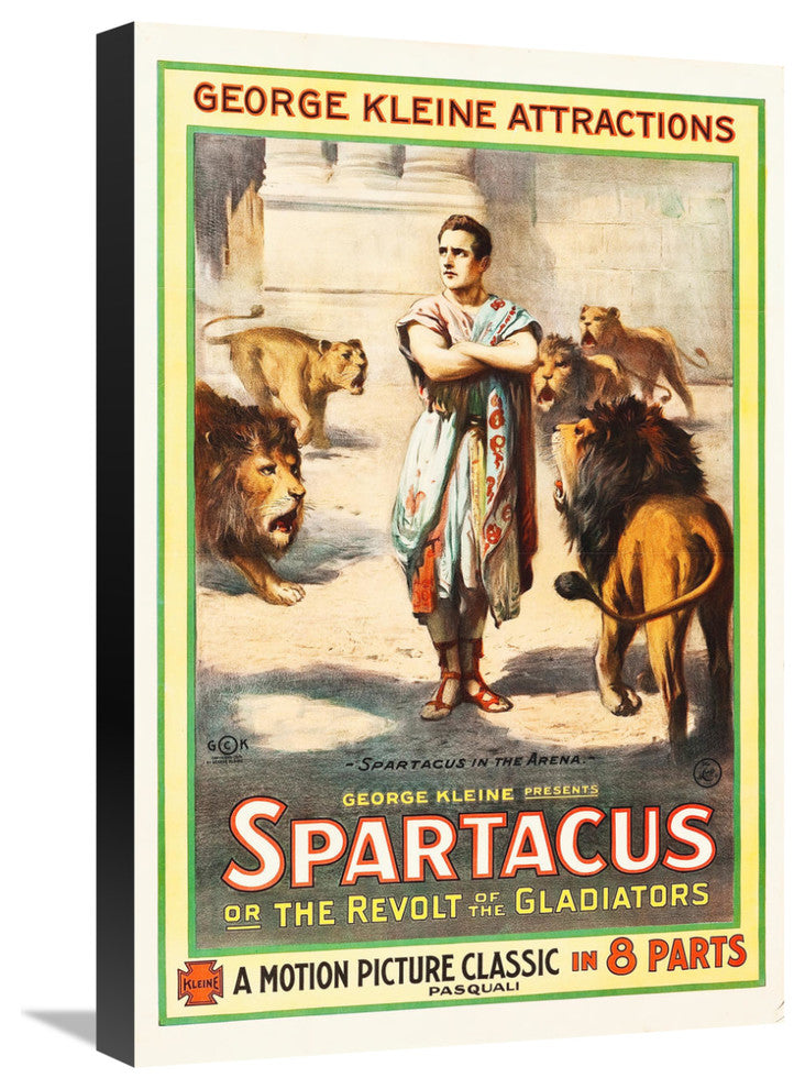 "Spartacus, 1914" Stretched Canvas Giclee by Hollywood Photo Archive, 16"x24"