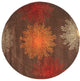 Safavieh Soho soh712b Rug, Brown/Multi, 8'0"x8'0" Round