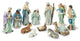 12-Piece Deluxe Blue Resin Nativity Figurine Set