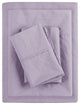 Madison Park Peached Percale Cotton Peached Percale Sheet Set, Purple
