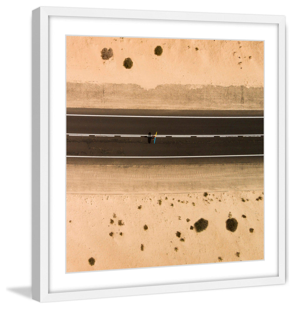 "Crossing The Road" Framed Print by Karolis Janulis