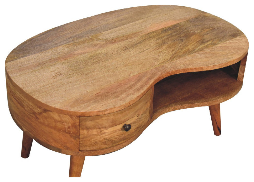 Oak-ish Wave Coffee Table