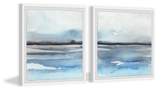 Taming the Sea Diptych, 48"x24"