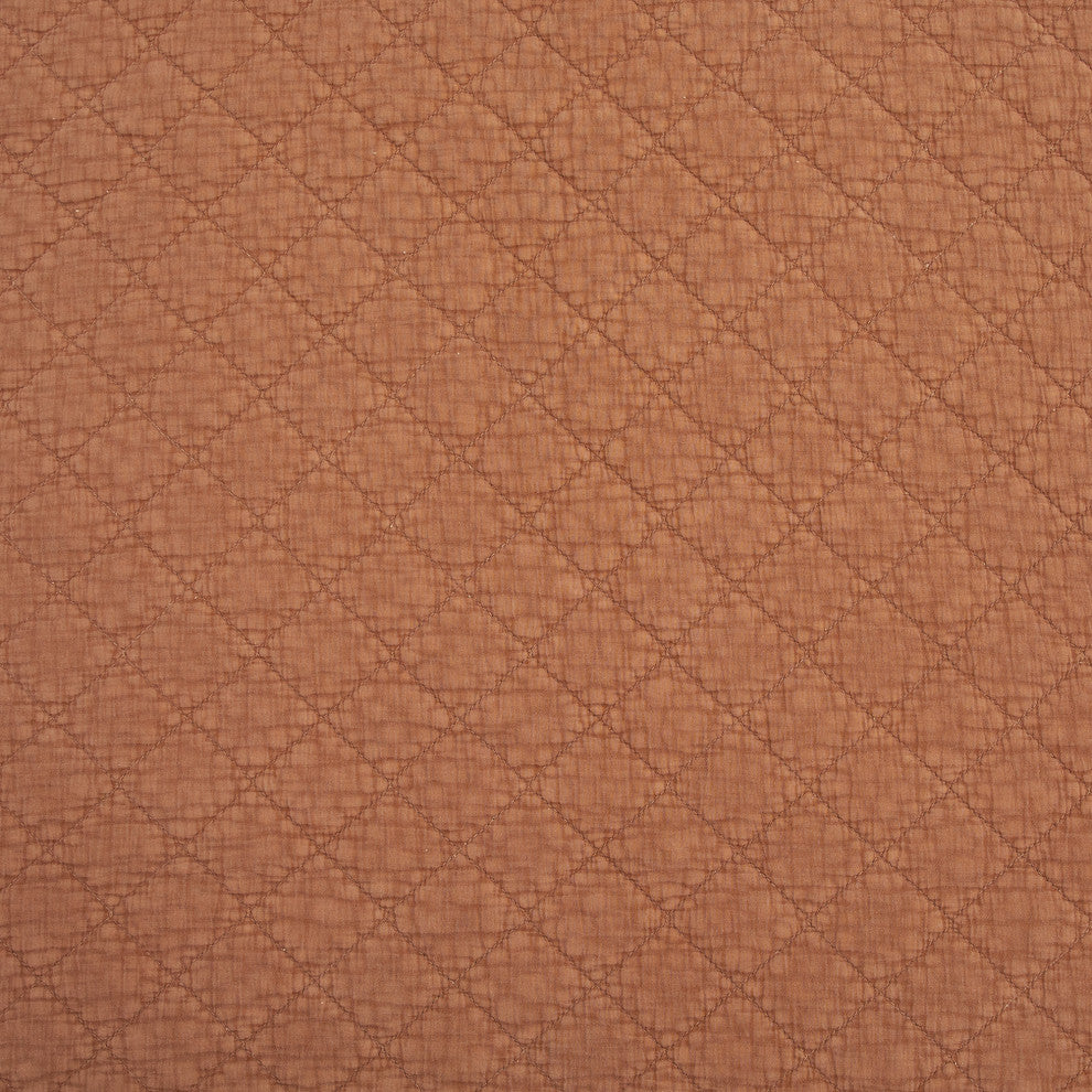 Stonewashed Cotton Gauze Euro Sham, 27"x27", Copper