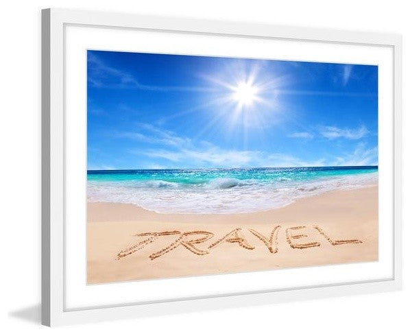 "Travel in the Sand" Framed Painting Print, 18"x12"