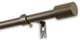 Nora 5/8" Curtain, Rod, Antique Gold, 18-28"