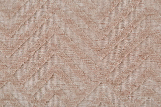 Weave & Wander Oliena Modern Art Deco Rug, Blush, 8'x10'