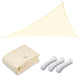 Yescom 22 Ft 97% UV Block Sun Shade Sail HDPE Canopy Cover Net Poolside Yard