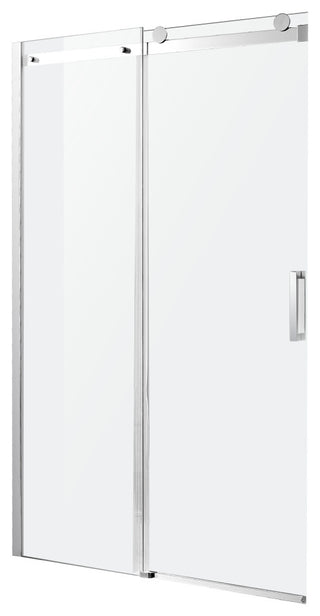 ANZZI Rhodes 76" Frameless Sliding Shower Door, Chrome, 48" W