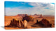 "Monument Valley Aerial Sky View" Landscape Print Wall Art, 40"x20"
