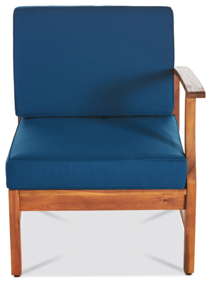 GDF Studio 5-Piece Capri Outdoor Chat Set, Blue