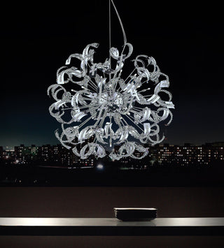 Swivel 18 Light Chandelier With Chrome Finish