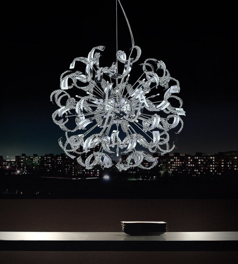 Swivel 18 Light Chandelier With Chrome Finish