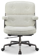 Lobby Mid Back Computer Office Desk Chair, Black Chrome&whtfab