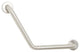 12"x12" Boomerang Shaped Shower Grab Bar, Stainless Steel