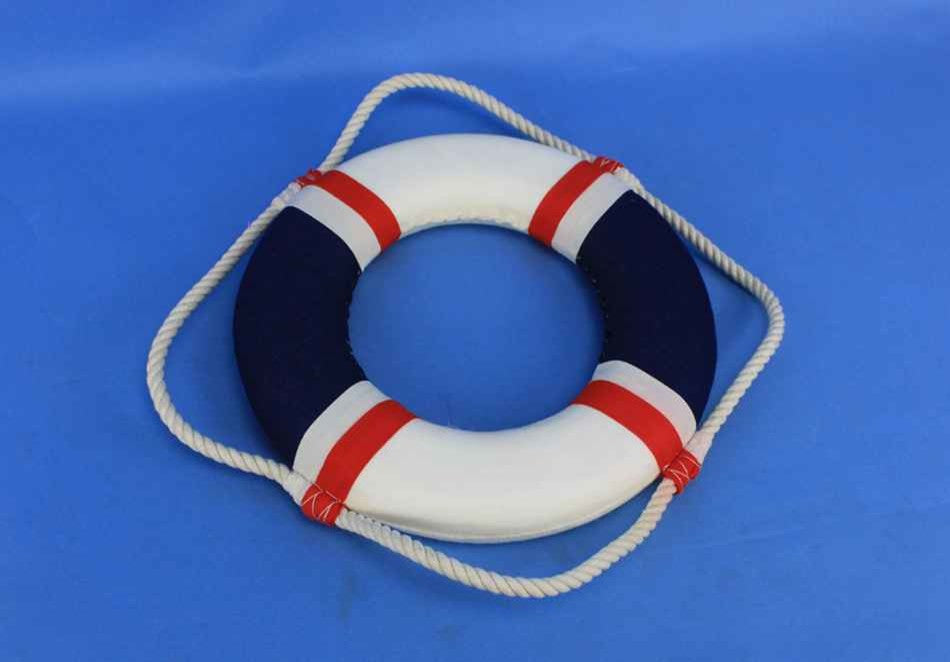 Usa Decorative Lifering Ation Beach Decor, 10''