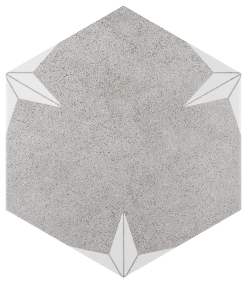 Stella Hex Mist Porcelain Floor and Wall Tile