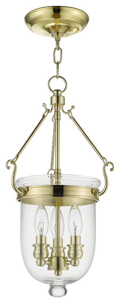 Jefferson Chain-Hang Light, Polished Brass