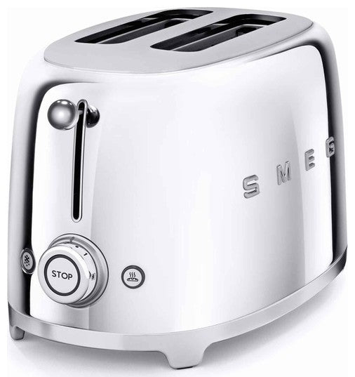 Smeg 2-Slice Toaster, Chrome
