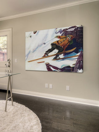 "Avalanche Rider" Painting Print on Wrapped Canvas