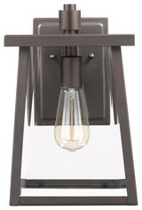 Gabriel 1-Light Rubbed Bronze Outdoor Wall Sconce 12"