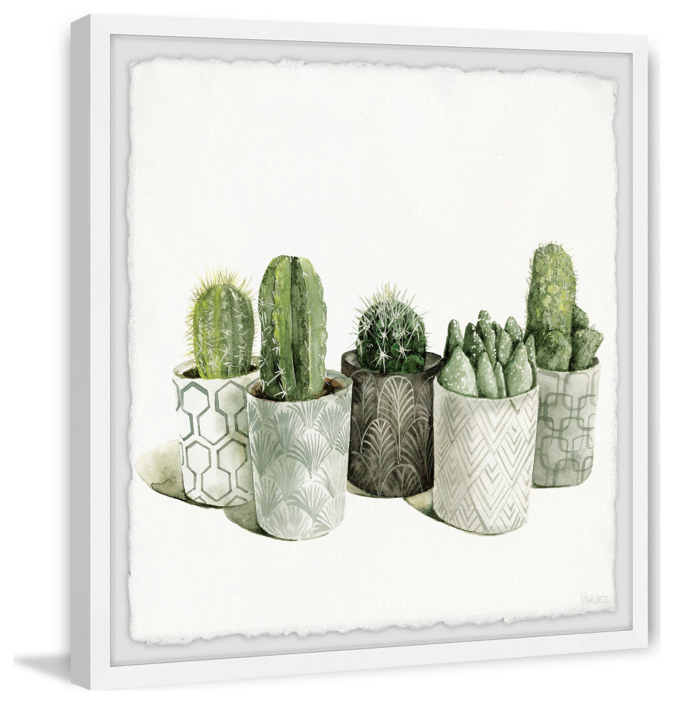 "Decorative Planters" Framed Painting Print