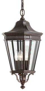 3-Light Pendant, Grecian Bronze