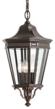 3-Light Pendant, Grecian Bronze