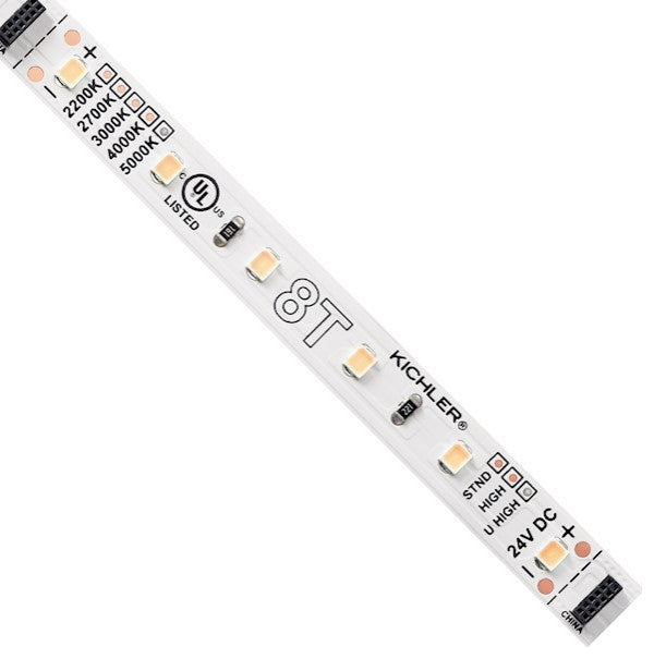 Kichler 8T1010U50WH LED Tape Light, White Material, Not Painted Finish