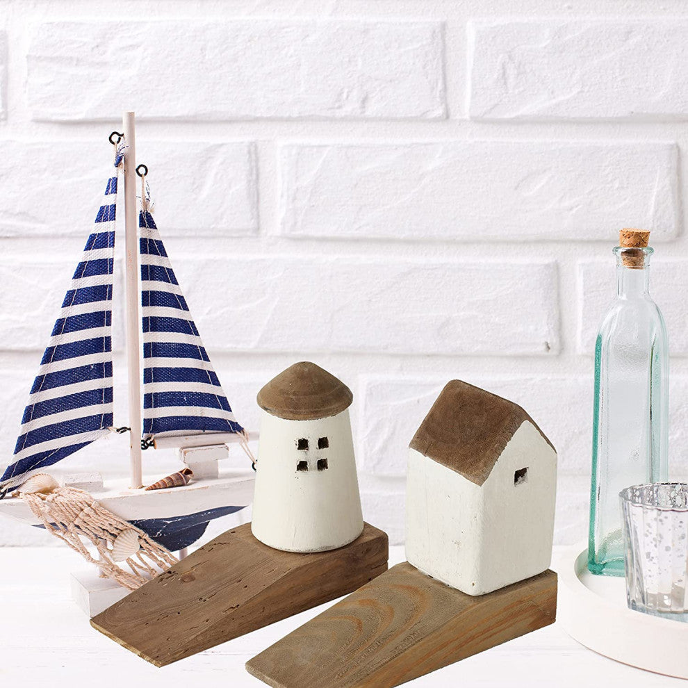 2 Piece Lighthouse Door Stops