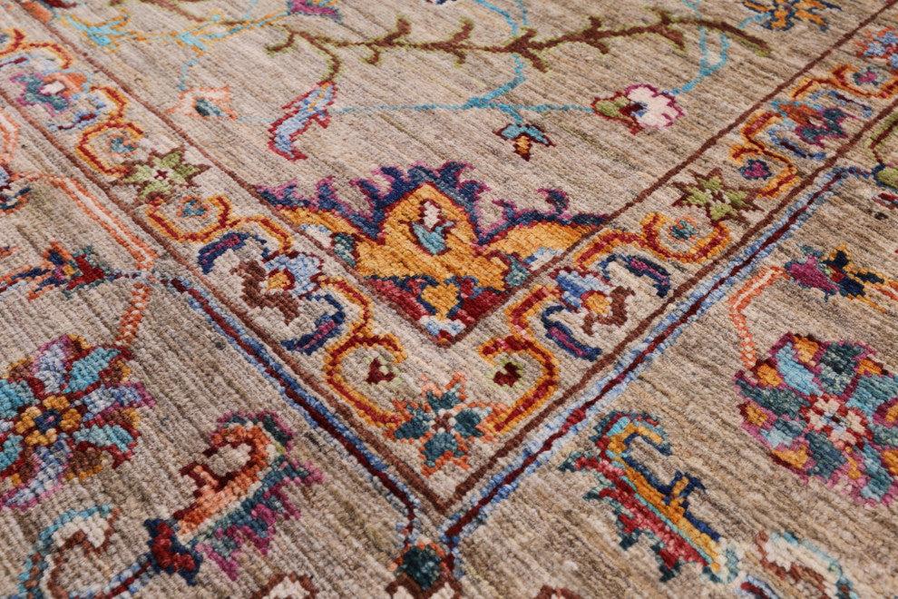 5' 7" X 7' 9" Persian Tabriz Handmade Wool Rug Q7620