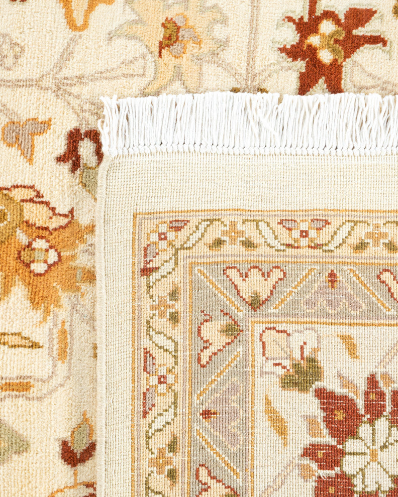 Mogul, One-of-a-Kind Hand-Knotted Area Rug Ivory, 9' 1" x 12' 1"