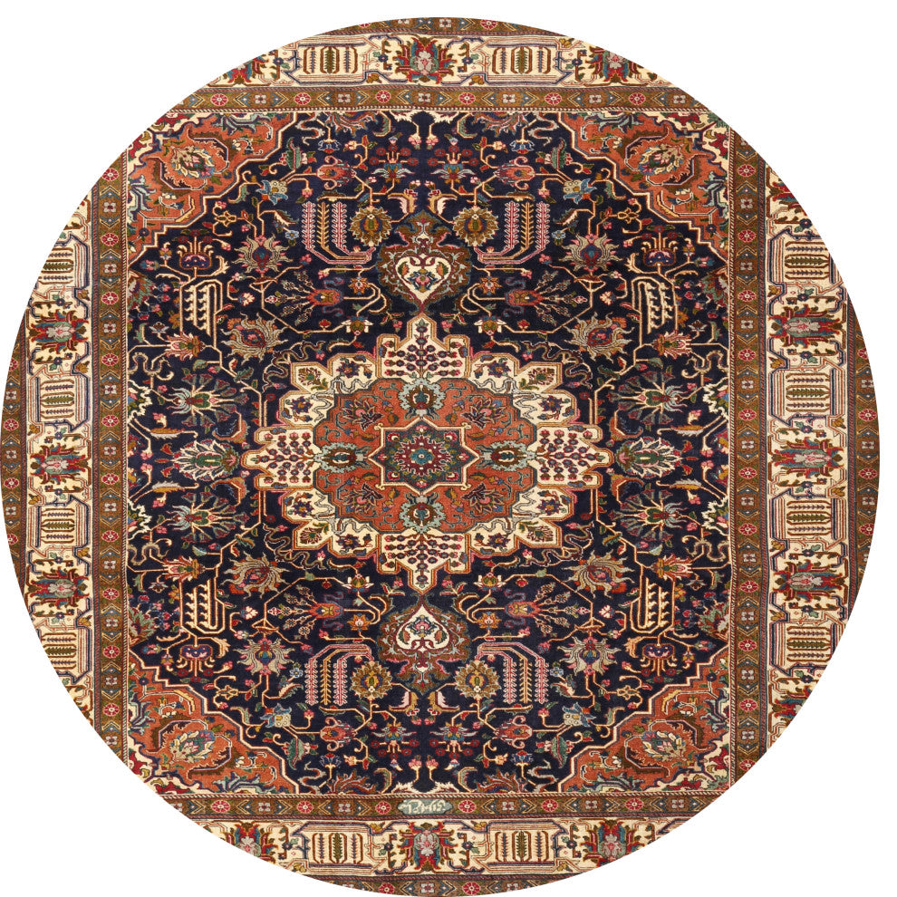 Ahgly Company Indoor Round Traditional Area Rugs, 4' Round