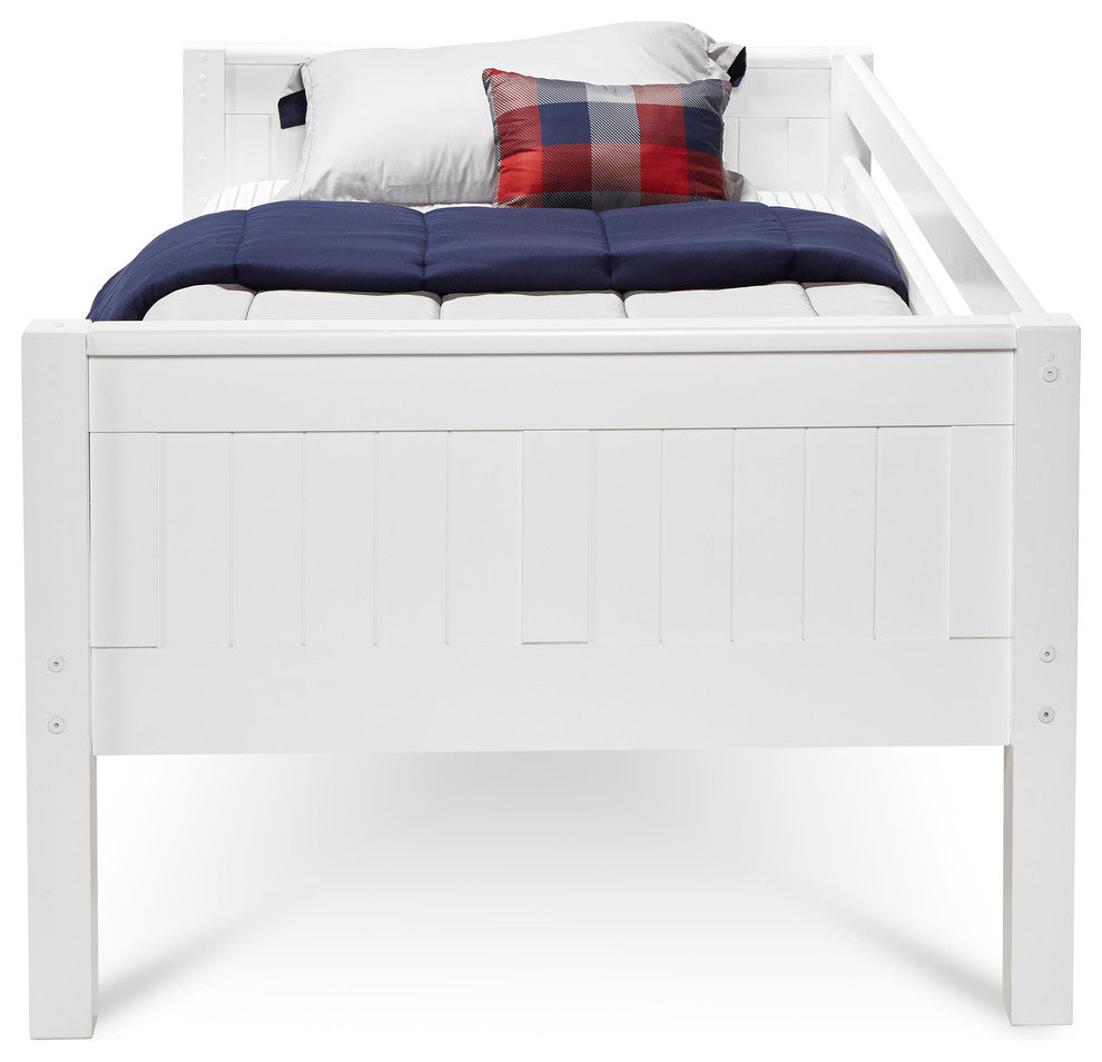 Camaflexi Twin Day Bed, Panel Headboard, White Finish