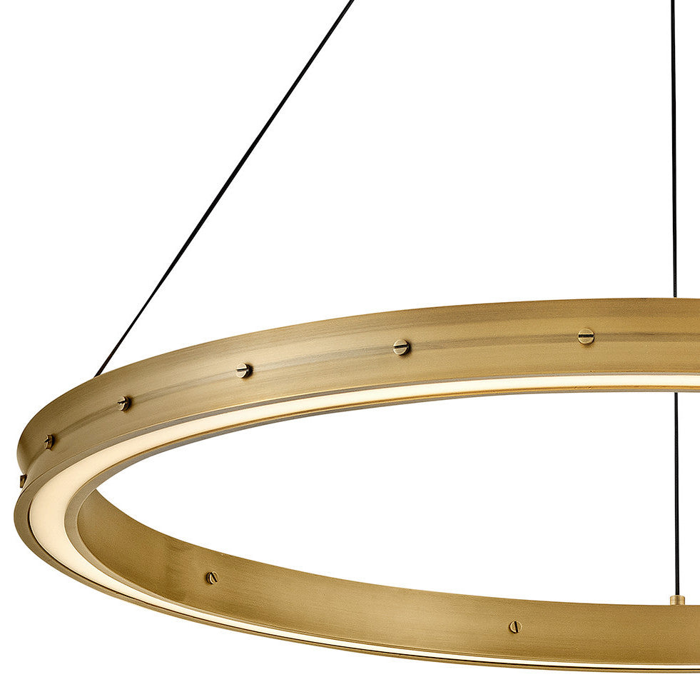 Fredrick Ramond Althea Large Chandelier, Lacquered Brass